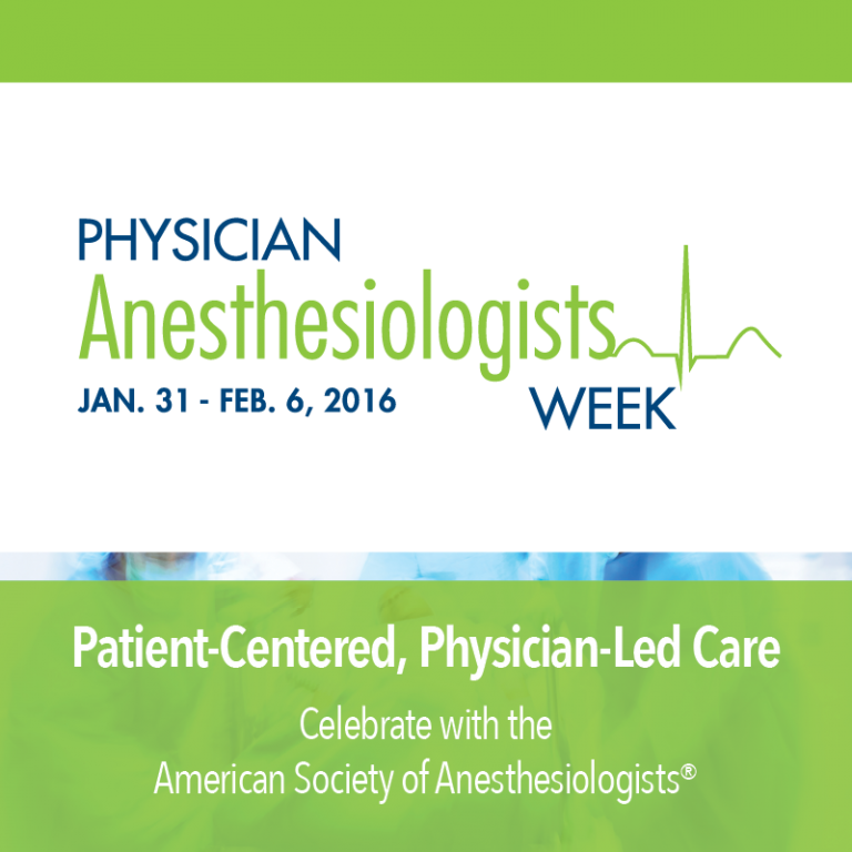 Physician Anesthesiologists Week